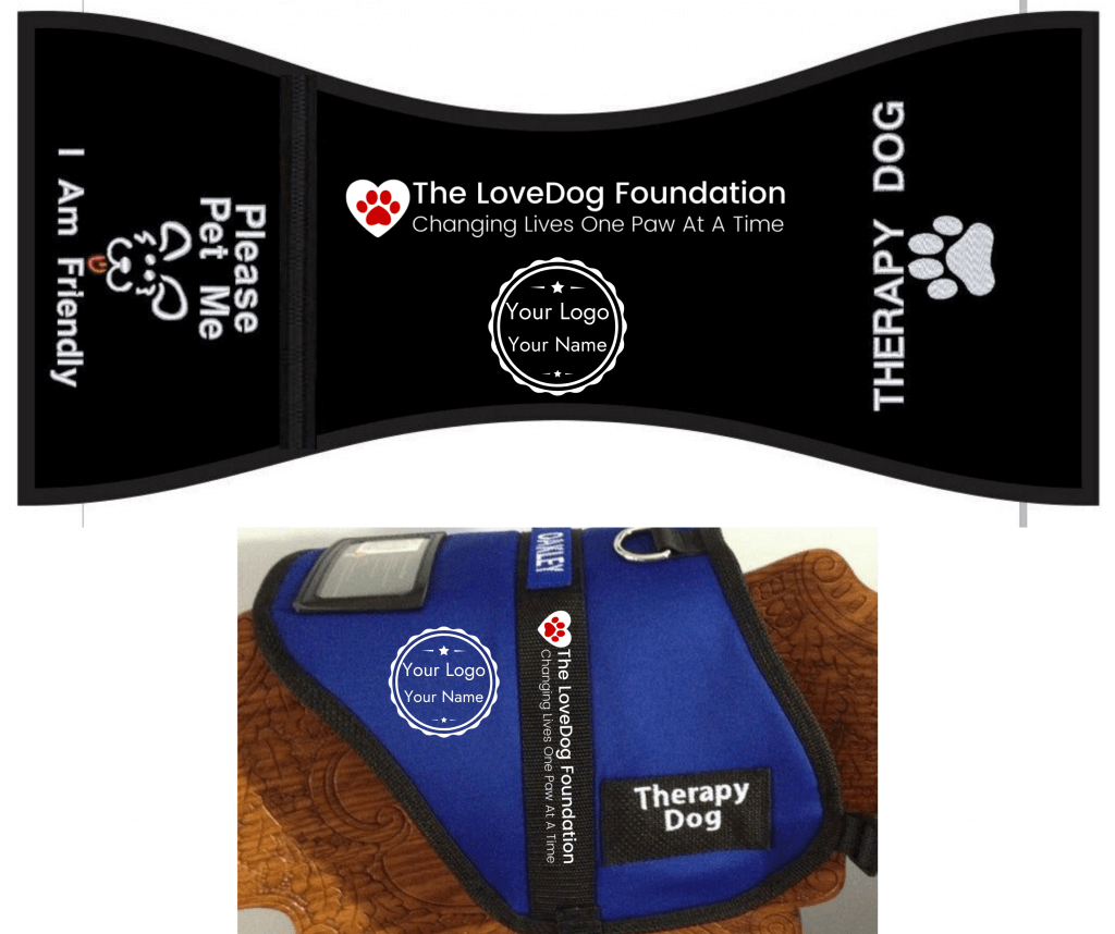 A black poster on the love dog foundation